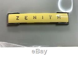 ZENITH Model R-510G ART DECO tube Radio Gray and Yellow GORGEOUS