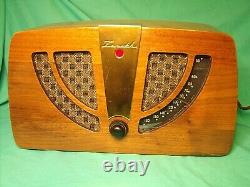 ZENITH RADIO 6D030 6 TUBE 1946 AM THE EAMES Fully Restored. Look