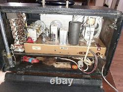 ZENITH TRANSOCEANIC G500, chassis 5g40 short wave 5 tube SEE VIDEO WORKING