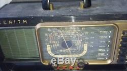 ZENITH TRANSOCEANIC RADIO MODEL H500 CIRCA 1951 Works Great Free S&H