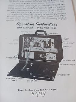 ZENITH Trans-Oceanic Wave Magnet Radio Model A600 With 6A40 Chassis