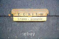 ZENITH Trans-Oceanic Wave Magnet Radio Model B600 With 6A40 Chassis Restore/Part