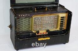 ZENITH Trans-Oceanic Wave Magnet Radio Model B600 With 6A40 Chassis Restore/Part
