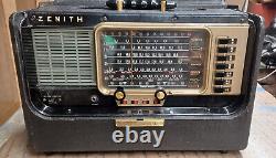 ZENITH Trans-Oceanic Wave Magnet Radio Model B600 With 6A40 Chassis WORKS