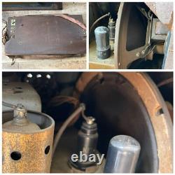 ZENITH large size vacuum tube radio RADIO CORP antique vintage restore base