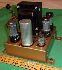 Zenith 12H092 Amplifier Supply (2) 6V6GT Clean! Works! (1946) with Tubes