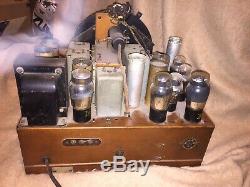 Zenith 12 Tube Radio Shutter Dial Chassis Only