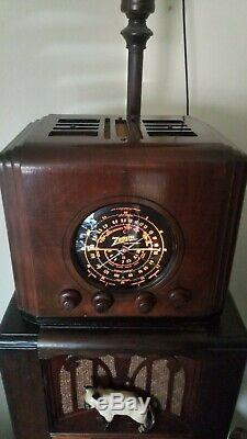 Zenith 1937 Antique 6-S-126 Serviced Cube Radio