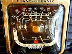 Zenith 1947 Tube Trans-oceanic Shortwave Portable Radio. Works! Nice, Rare