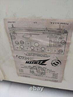 Zenith 1950, S Tube Radio AM FM Tested Working