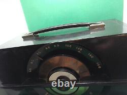 Zenith 1950s AM radio turn dial J615 still works black bakelite tube