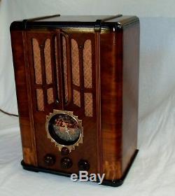 Zenith 5S29 AM/SW Tombstone Radio (1936) RESTORED & GORGEOUS
