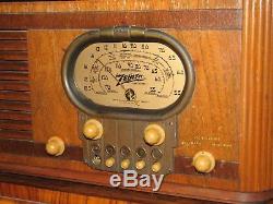 Zenith 5S320 vintage tube radio Racetrack