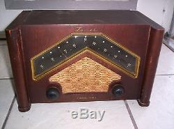 Zenith 6D029 Boomerang Antique Radio Works Great