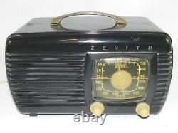 Zenith 6D510 Art Deco Marbled Bakelite Table Radio Unrestored