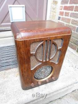 Zenith 6S229 Wood Tombstone Tube Radio Working OEM Knobs Fully Restored Playing