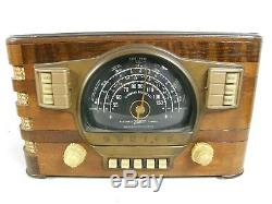 Zenith 7s529 7-S-529 Table Top Broadcast Shortwave Radio 1940's Art Deco