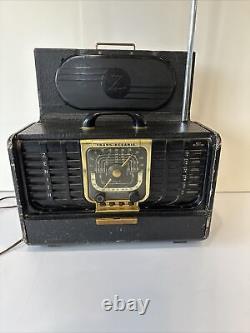 Zenith 8G005 Transoceanic 6 Band AM & Short-Wave Radio -Works