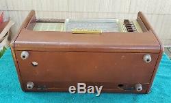 Zenith A600L Transoceanic WAVE MAGNET Shortwave Tube Radio Leather