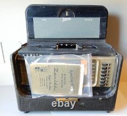 Zenith A600 Transocean Tube Radio, Original Manual, Cards