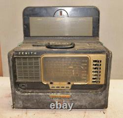 Zenith A600 Transoceanic collectible short wave tube radio parts or repair lot