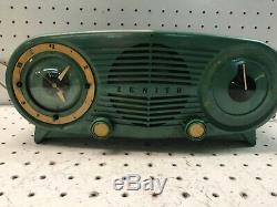 Zenith AM Tube Radio Art Deco Mid Century Eames Era for Parts and Restoration