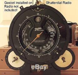 Zenith Antique Radio Shutterdial Black Repro Gasket 8-1/2 inch Walton's