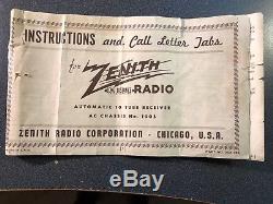 Zenith Arm Chair Radio, 10S452, 1940, 10 tubes