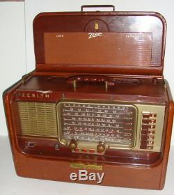 Zenith B600L Tan Transoceanic Radio With Manual