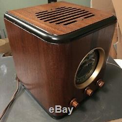 Zenith Cube Radio 5S-220 Circa 1938 5 Tube- Works! Cabinet Restored- Hear It