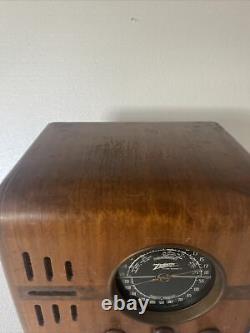 Zenith Cube Radio Model 5S218 (1938) Untested Power Cord Damage
