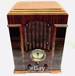 Zenith Deco Tombstone radio Fully Restored Cabinet M-808 Z Dial Outstanding