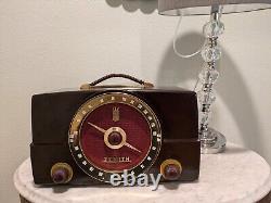 Zenith G725 Art Deco 1950 AM/FM Radio restored