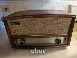 Zenith G730 1950s AM/FM Tube Radio With Phono Input