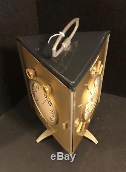 Zenith Golden Triangle Art Deco Model 950 Switzerland 1958 Vintage Clock Radio