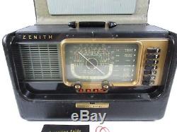 Zenith H500 Super Trans-Oceanic Wavemagnet Shortwave Radio (For Parts or Repair)