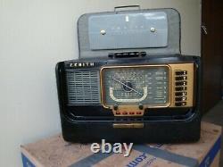 Zenith H500 Trans-Oceanic Radio, Portable, Tube-Type, Short Wave, Shortwave, SW