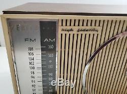 Zenith High Fidelity 1959 VTG Mid Century glass tube AM/FM radio C845Y S-46353