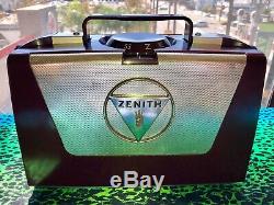 Zenith L505 Vintage (1953) Portable Tube Radio with Wave Magnet- Amazing Cond