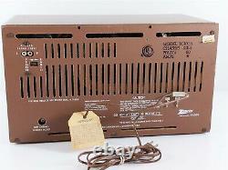 Zenith MJ1035 MJ1035W 12J01 Vintage Wooden AM/FM Tabletop Radio, Working Order