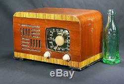 Zenith Model 5-D-625 Antique Wood Cabinet Tube Radio 1941 Serviced & Working