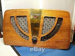 Zenith Model 6D030 6 tube Eames Art Deco Radio Excellent Condition! Works Great