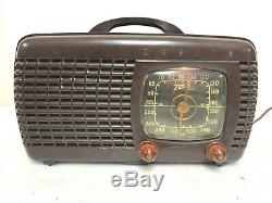 Zenith Model 6D520 Table Top Original Long Distance Tube Radio the'Toaster