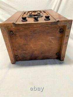 Zenith Model 807 Wooden Tombstone Radio AM/SW Working! 5 Tube 1935 White Dial