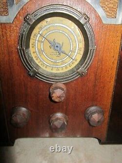 Zenith Model 809 Tombstone Deco Radio Gorgeous May Not Be Fully Functional Parts