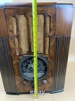 Zenith Model 9-S-30 (9S30) Vintage Tombstone Art Deco Radio (1936)