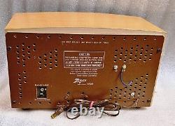 Zenith Model G730 AM/FM 7 Tube Radio Wood Tabletop 1961