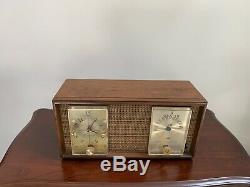 Zenith Model X390 1950's 50's Vintage Antique Wooden Tube Radio, EXCELLENT WORKS