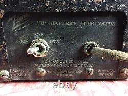 Zenith Model Ze-1 B-battery Eliminator Antique Radio B Battery Eliminator