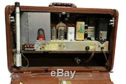Zenith R-520/URR Military Version Transoceanic Tube Radio Working Perfectly